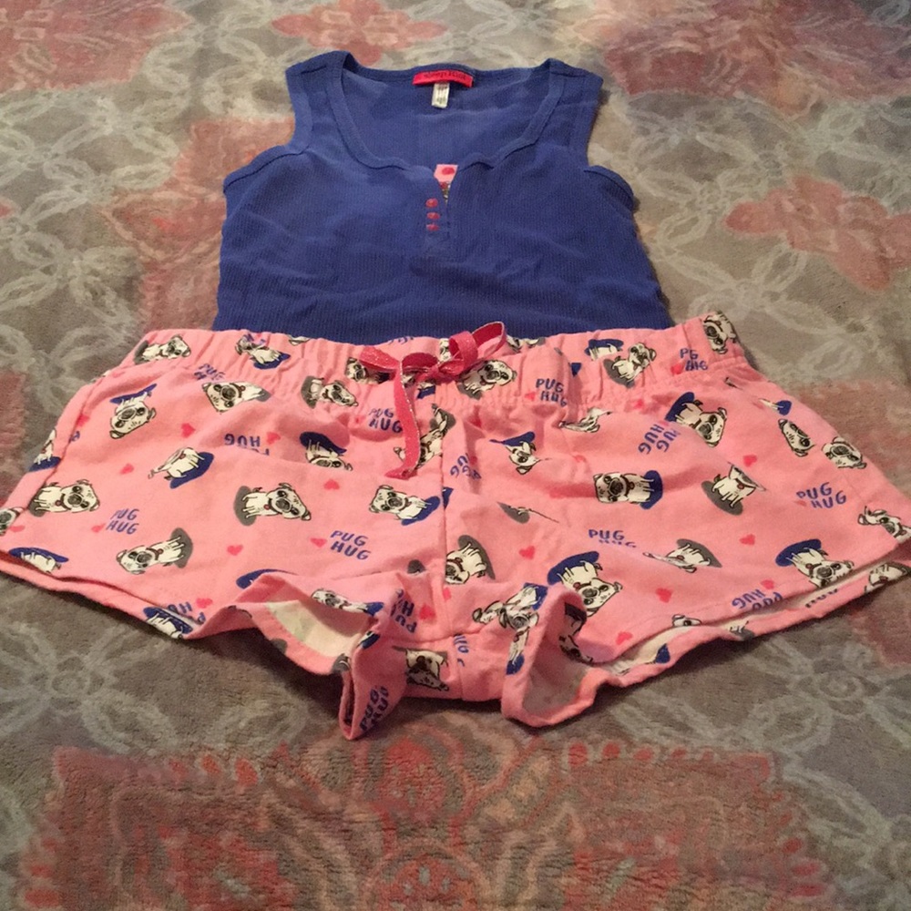 NWOT Sleep Riot Pug Hug Pajamas